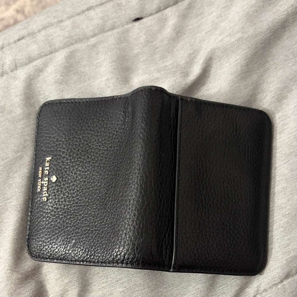 Kate Spade Black Textured Card Holder